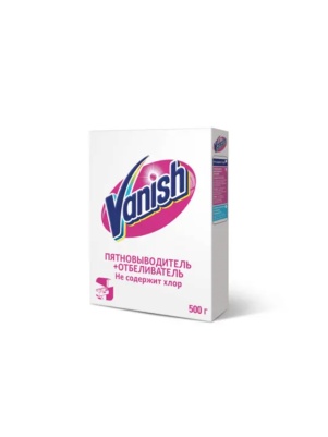 VANISH Пятновыводитель и отбеливатель для тканей порошкообразный 500 гр