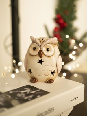 Фигурка декоративная "Сова", с LED подсветкой