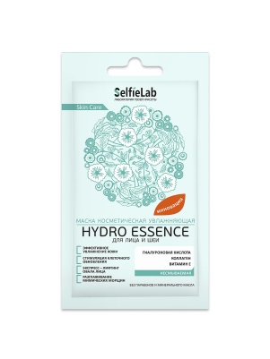 Маска косм увл "Hydro Essence" для лица и шеи SelfieLab 8 г