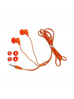 Внутриканальные наушники Smartbuy JAZZ, оранжевые, 3 пары силиконовых вставок (SBE-730)/60