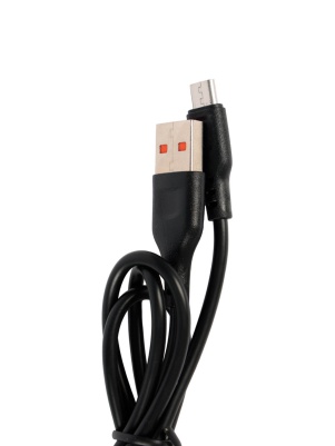 Кабель для зарядки, черный, MICRO USB, 1.0М, 2.4А