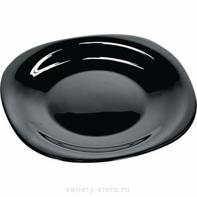 Тарелка десертная стеклокерамическая "Carine Black" 19 см