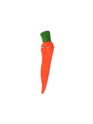 Игрушка для животных пищащая "Морковка", 19*4,5 см
