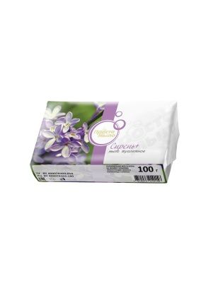 Мыло туалетное твердое "Сирень + " , 100 гр