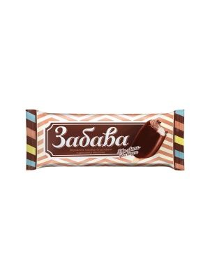 Мороженое двухслойное пломбир с ароматом ванилина в глазури, эскимо "ЗАБАВА" , 70г