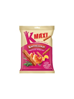 Сухарики хрустящие "Кириешки" Maxi со вкусом жаренной креветки 60г