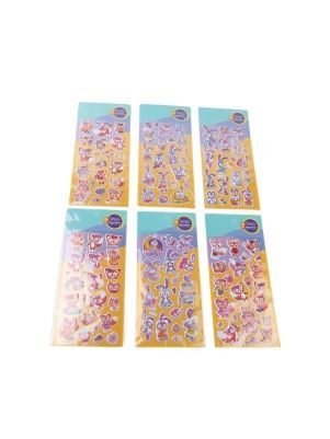 Наклейки декоративные пластиковые, 9,4*18 cм, микс (K2431204-3)