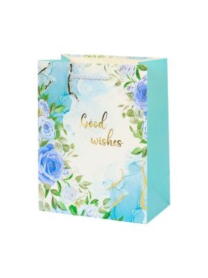Пакет подарочный "Good wishes", 23*18*10 см