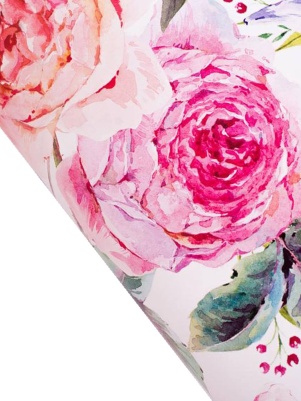 Бумага упаковочная глянцевая «Летние цветы», 70 × 100 см