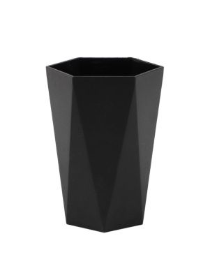 Стакан для зубных щеток "Modern black", 8.4*7.3*11.5 см (PZ008)