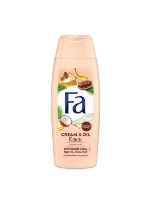 Fa Чувственный крем-гель для душа CREMA & OIL Какао Бережный уход, 250 мл