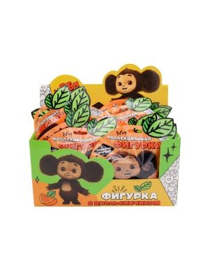 Фигурка Чебурашка 6 см с апельсинчиком во флоупаке, 6 видов в ассортименте, Funky Toys, CHE2402