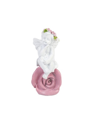 Статуэтка сувенирная "Ангел  с розой", 4*4*8,5 см