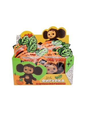 Фигурка Чебурашка 6 см с апельсинчиком во флоупаке, 6 видов в ассортименте, Funky Toys, CHE2402