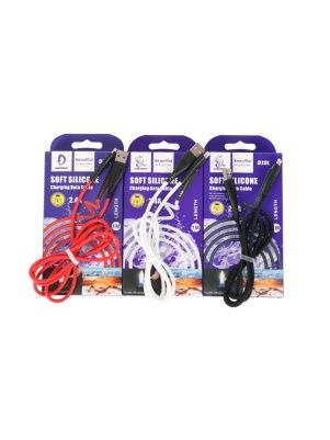 Кабель для зарядки, Iphone, 1.0М, 2.4А, силикон