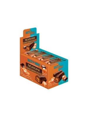 Мини-рулет бисквитный глазированный "Мэлори" с соленой карамелью 40г.