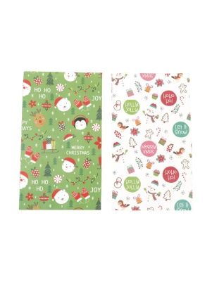 Пакет подарочный из крафтовой бумаги "Happy Holidays!", 26*15*8 см