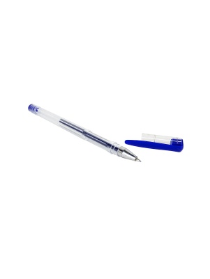 Ручка гелевая "Legend" СИНЯЯ, d-0,7, с прозрачным корпусом