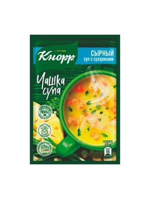 "КНОРР ЧАШКА СУПА". СЫРНЫЙ СУП С СУХАРИКАМИ. Сух. смесь 15.6Г
