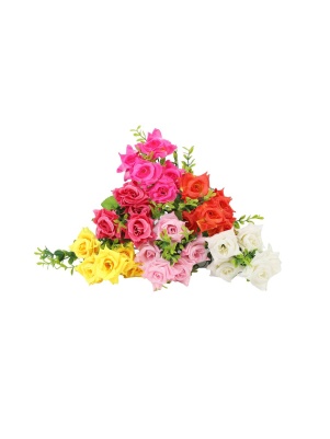 Букет искусственный "Роза", 5 цветков, 28 см