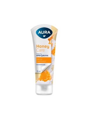 Крем для рук AURA BEAUTY Питательный с D-пантенолом и экстрактом меда туба 75мл