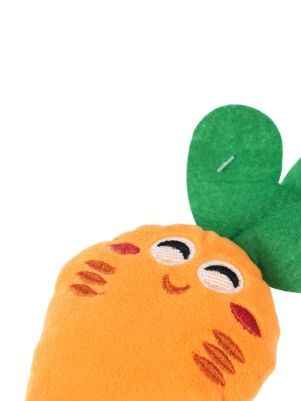 Игрушка-пищалка мягкая "Морковка" (для животных), 16*7,5 см