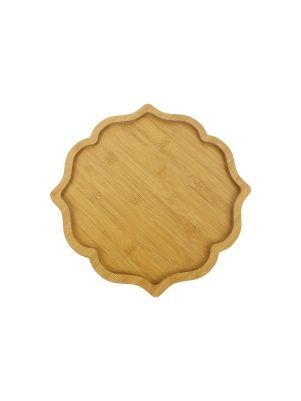Менажница-поднос бамбуковая "Tracery", 31,5*29*1,3 см