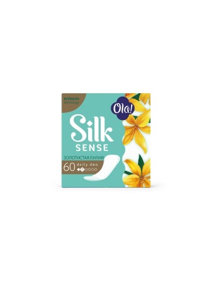 Прокладки ежедневные Ola! Silk Sense DAILY DEO Золотистая лилия, 60 шт