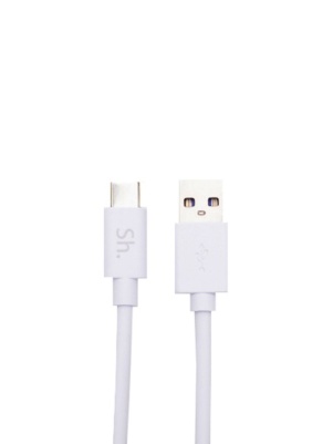 Кабель TYPE-C Sh. SHX1CW RAPID CHARGING CABLE, 1 м., белый