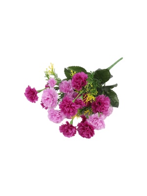 Букет искусственный "Гвоздика", 21 цветок, 35 см