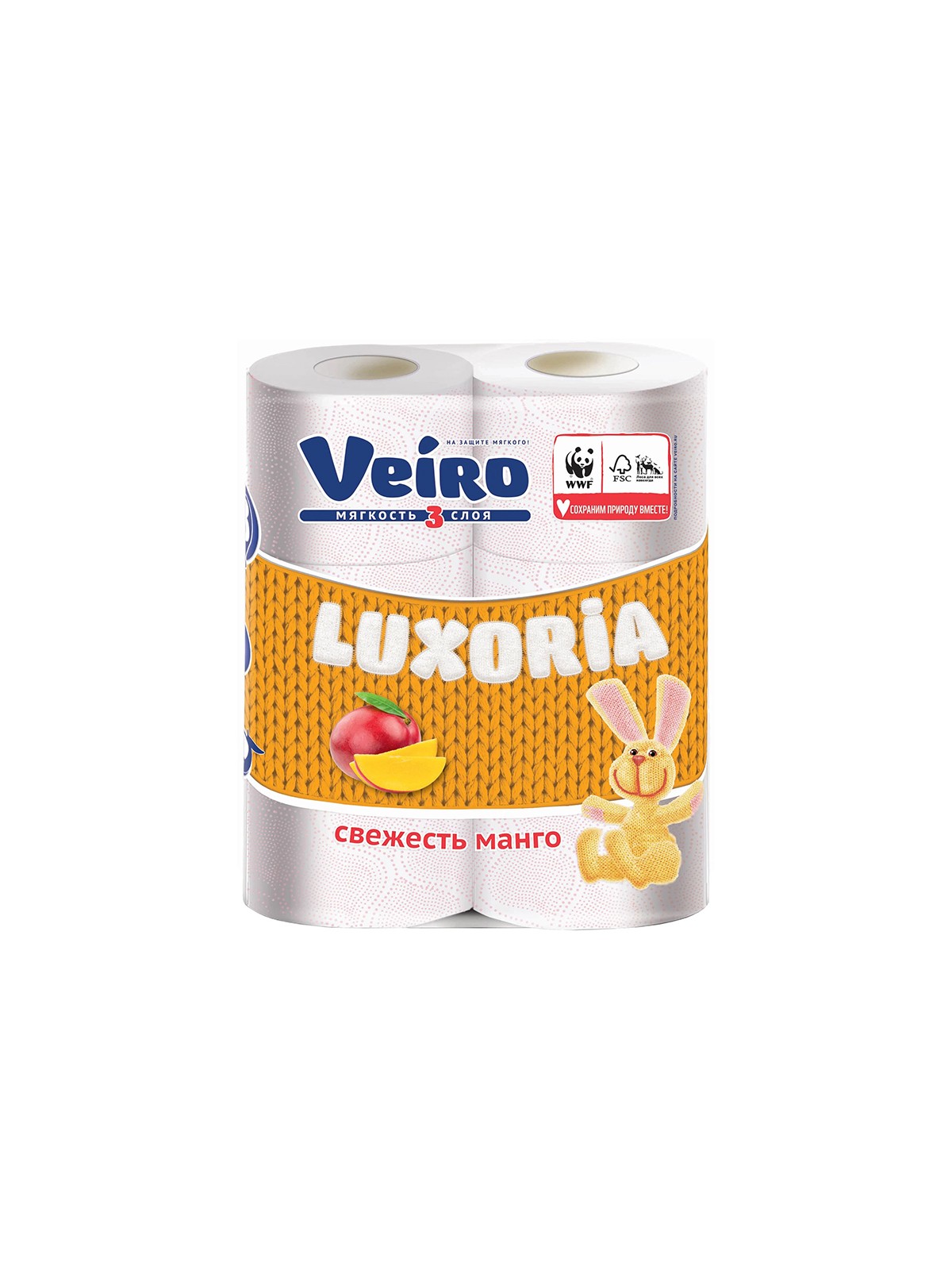 Бумага туалетная Veiro Luxoria Aroma трехслойная 6 шт.