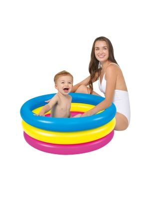 Бассейн надувной "Play Market" Разноцветный, ПВХ, 76*25см